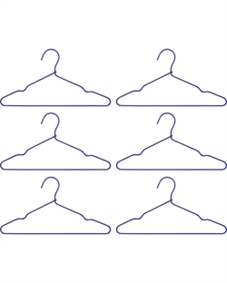 Bøjle HDWire blå 6 stk fra House Doctor