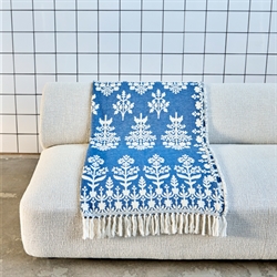 Plaid HDMazzo blå 200x140 cm fra House Doctor