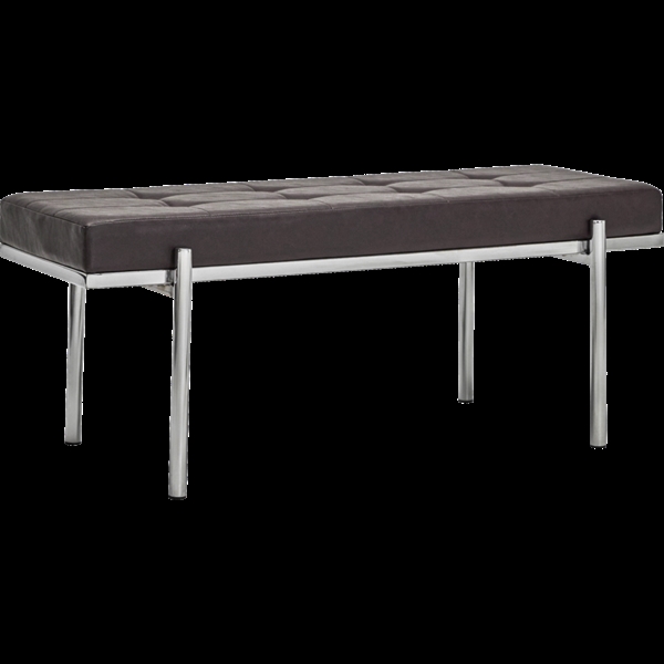 Bænk HDLao, Mulberry, sort med chrome finish fra House Doctor
