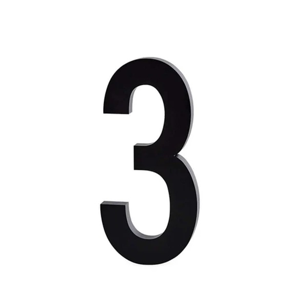Inde - ude tallet 3 - 50mm Arne Jacobsen orginal typo