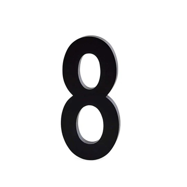 Inde - ude tallet 8 - 50mm Arne Jacobsen orginal typo