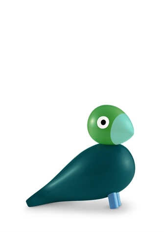 Kay Bojesen BIrk Year Bird  - Årsfugl 2026 mørkegrøn 12,5 cm