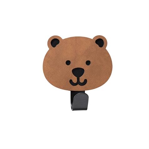 Kids Hook knage i recycle læder -  bjørn flere farver fra LindDNA