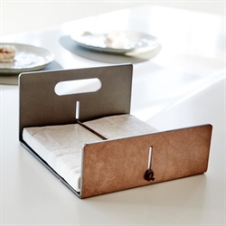 Napkin Holder - Servietholder i recycled læder fra LindDNA flere farver