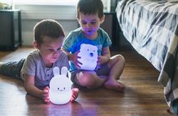 Lumipets - Kanin børnelampe natlampe med fjernbetjening fra Lumiworld