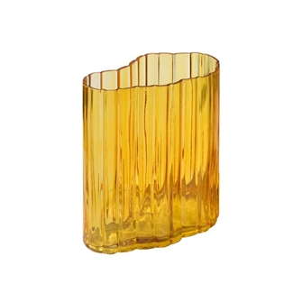 Ripple vase amber 20 cm fra MOUD Home