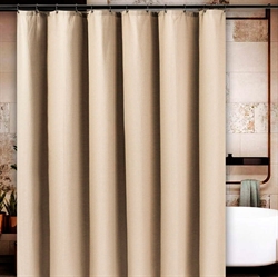 Badeforhæng WAFFLE i khaki - 180x220 cm fra MOUD Home