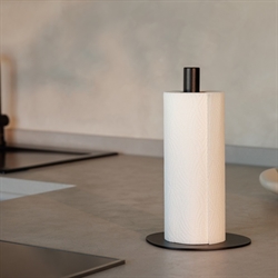 Ivana køkkenrulleholder til bord i sort fra Metallbude