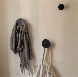 Lou knage organisk form sort 3 stk fra Metallbude