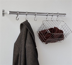 HANG-IT knagerække small i børstet stål fra Mette Ditmer