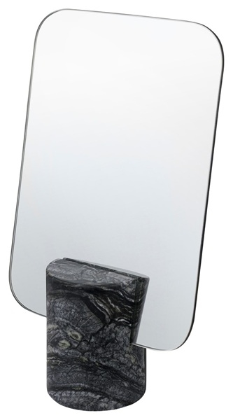 Marble mirror - bordspejl marmor i sort/grå fra Mette Ditmer