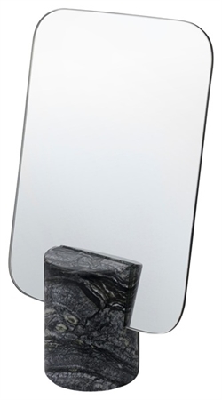 Marble mirror - bordspejl marmor i sort/grå fra Mette Ditmer