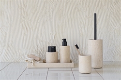 Marble toiletbørste - marmor toiletbørste i sand fra Mette Ditmer