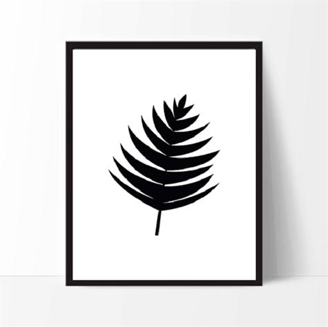 Plakat Bregne blad A4