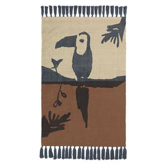 Toucan gulvtæppe i brun fra Nofred