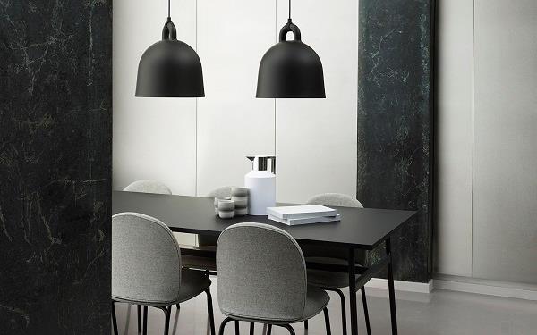 Bell loftlampe sort flere størrelser fra Normann Copenhagen