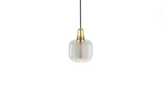 Amp loftlampe small messing og smoke farve fra Normann Copenhagen