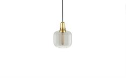 Amp loftlampe small messing og smoke farve fra Normann Copenhagen