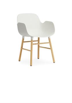 Form armstol hvid/eg fra Normann Copenhagen