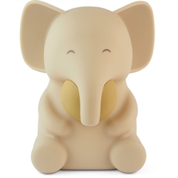 Sigge silikone natlampe - Elefant i cream fra nuuroo