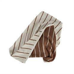 Raita minihåndklæde 40x60cm i cloud/caramel fra OYOY
