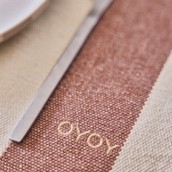 Toppu dækkeservietter pk 2 brun/offwhite fra OYOY