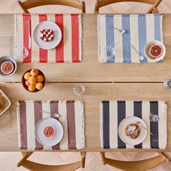 Toppu dækkeservietter pk 2 sort/offwhite fra OYOY