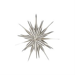 Toppu julestjerne sort/hvid Ø40 cm fra OYOY