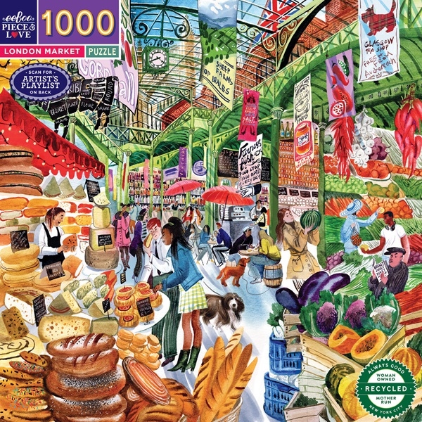 Puslespil 1000 brikker - London Market fra eeBoo