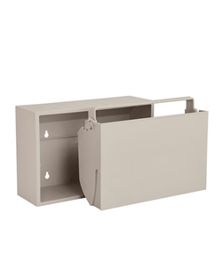 Mini recycling box - opbevaring og toiletspand fra ReCollector -  silver cloud grey