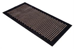 Dørmåtte - Løber Dot sort og sand 67x120 cm fra Tica Copenhagen