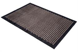 Dørmåtte - Løber Dot sort og sand 90x130 cm fra Tica Copenhagen