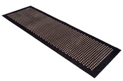 Dørmåtte - Løber Dot sort og sand 67x200 cm fra Tica Copenhagen