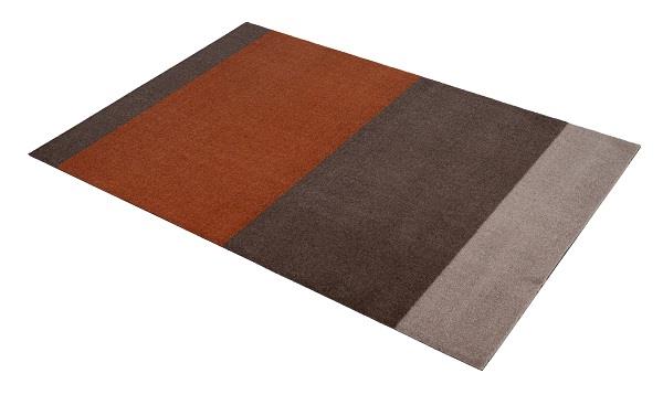 Løber - tæppe - måtte Stripes Horizon sand/brun/terracotta 90x130 cm fra Tica Copenhagen