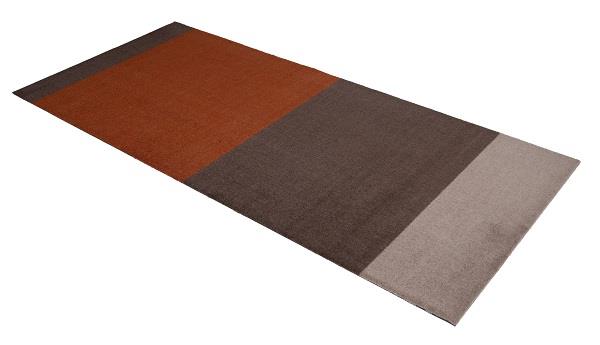 Løber - tæppe - måtte Stripes Horizon sand/brun/terracotta 90x200 cm fra Tica Copenhagen