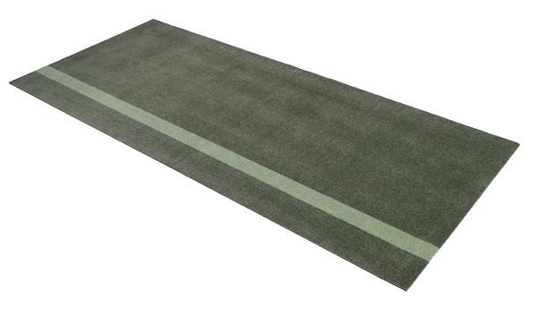 Løber - tæppe - måtte Stripes Vertical lysegrøn/støvet grøn 90x200 cm fra Tica Copenhagen