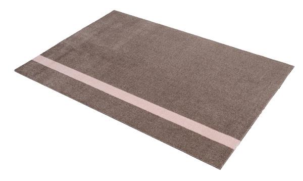 Løber - tæppe - måtte Stripes Vertical sand/lyserød 90x130 cm fra Tica Copenhagen
