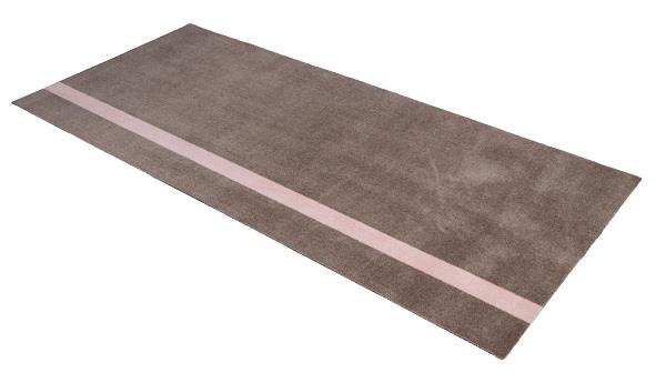 Løber - tæppe - måtte Stripes Vertical sand/lyserød 90x200 cm fra Tica Copenhagen