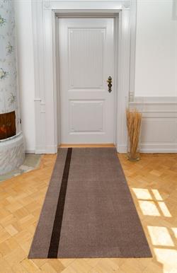 Løber - tæppe - måtte Stripes Vertical sand/brun 90x200 cm fra Tica Copenhagen