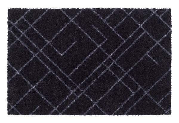 Dørmåtte Lines sort 40x60 cm fra Tica Copenhagen