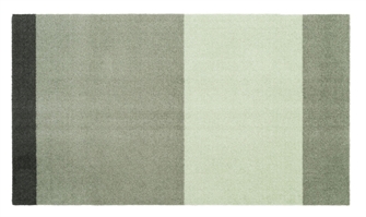 Løber - tæppe - måtte Stripes Horizon lys/støvet/mørk grøn flere størrelser Tica Copenhagen