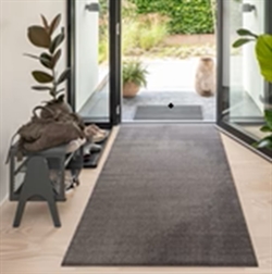 Måtte - løber Uni Colour grå/steelgrey 110x200 cm fra Tica Copenhagen