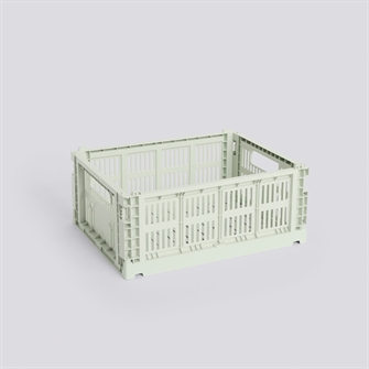 HAY Colour Crate folde opbevaringskasse medium mint