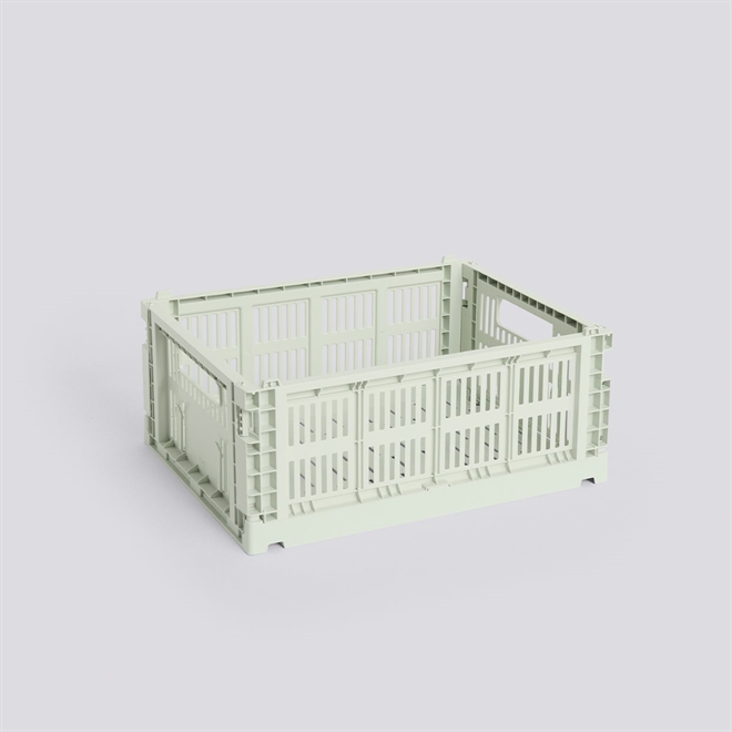 HAY Colour Crate folde opbevaringskasse medium mint