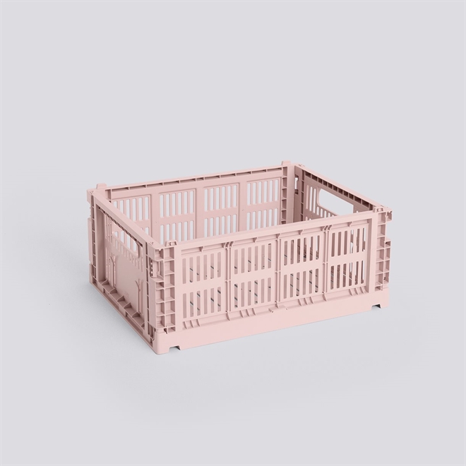 HAY Colour Crate folde opbevaringskasse medium blush
