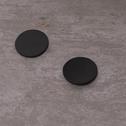 Metalplade sort silikone med selvklæber sort 2 stk fra Bymagnet