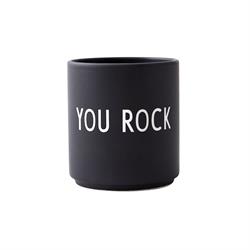 Favoritkop YOU ROCK kop i sort fra Design Letters