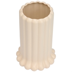 Tubular vase large 24 cm solitbeige fra Design Letters