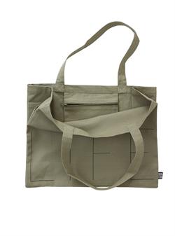 Life Tote taske i oliven fra Design Letters