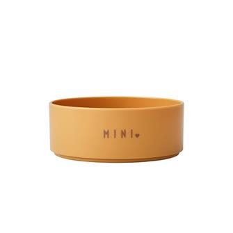 Mini Favorit bowl - skål med print fra Design Letters i mustard - Boss